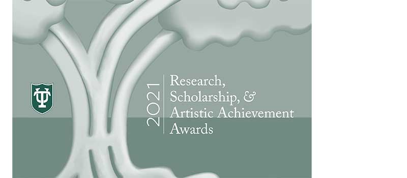 Graphic logotype: "2021 Research, Scholarship &amp; Artistic Achievement Awards"