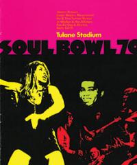 1970 cover of Soul Bowl program showing Tina Turner