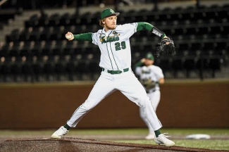 Green Wave pitcher Braden Olthoff 