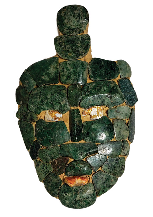 ancient mosaic jade mask