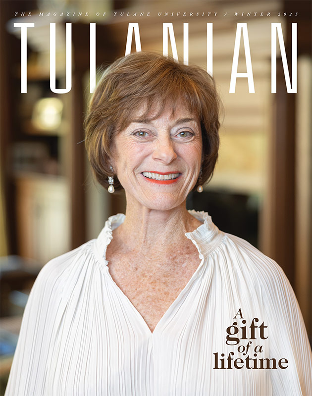 Celia Scott Weatherhead portrait on the cover of Tulanian magazine