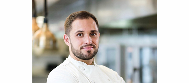 chef Preston Paine portrait in a kitchen