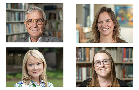 a grid of portraits of Randy Sparks, Catherine O’Connor, Katherine Raymond and Jacquelyne Thoni Howard.