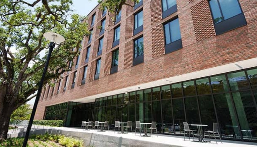 Exterior of Lake and River Residence Halls