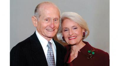 The late Saul A. Mintz (A ’53) and his widow, Jean Strauss Mintz (NC ’55)