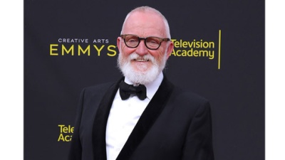 Bill Groom on the red carpet at the Creative Arts Emmys