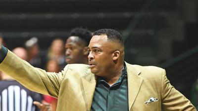 thumbnail-Tulane basketball coach, Ron Hunter