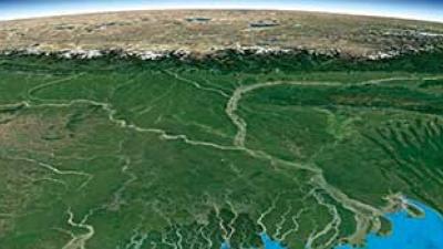 Googe map image of Ganges-Brahmaputra Delta in Bangladesh