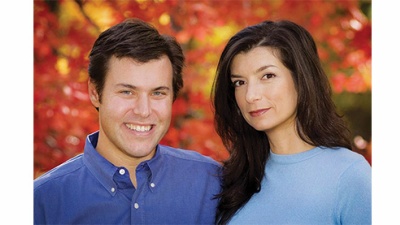  Rob Katz and Elana Amsterdam with fall leaves in the background