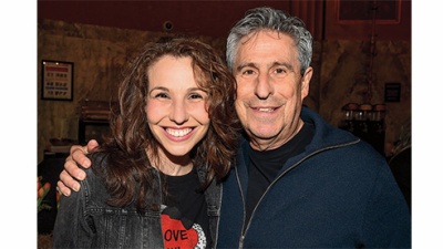 Katy Williamson and Richard Yulman pose at charity event