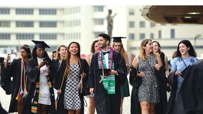 2017 graduates at the Superdome