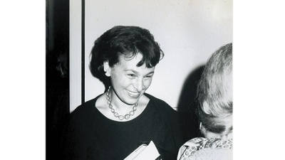 Black and white photo of Isle Aichinger at Tulane in 1967