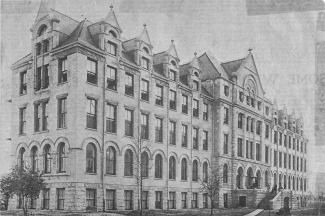 old black and white photo of the Richardson Memorial Building