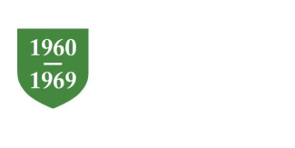 Green shield graphic with "1960–1969" text.