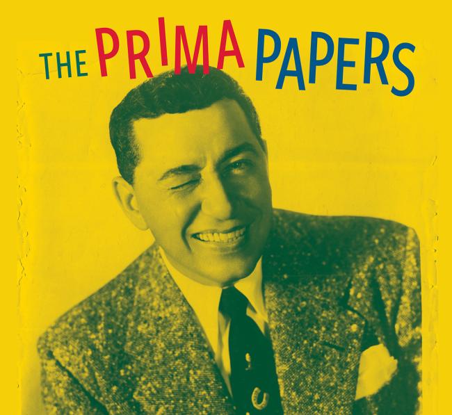 stylish and charming Louis Prima winks in an old photo