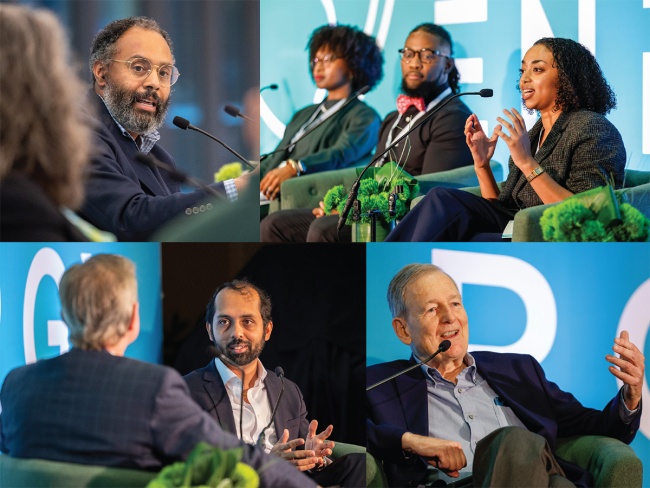 collage of speakers on stage at Future of Energy Forum